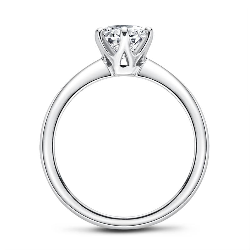 Anziw 2CT 3CT Moissanite Ring 1CT 0.5CT Wedding Engagement Ring 925 Silver for Women Solitaire Diamond Finger Jewelry
