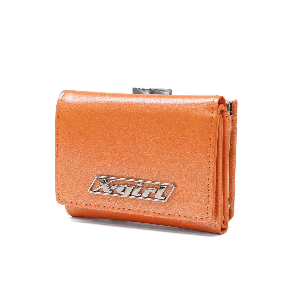 [X-girl] Мини-кошелек с логотипом LOGO PLATE MINI WALLET 105252054008 ОРАНЖЕВЫЙ ОДИН РАЗМЕР