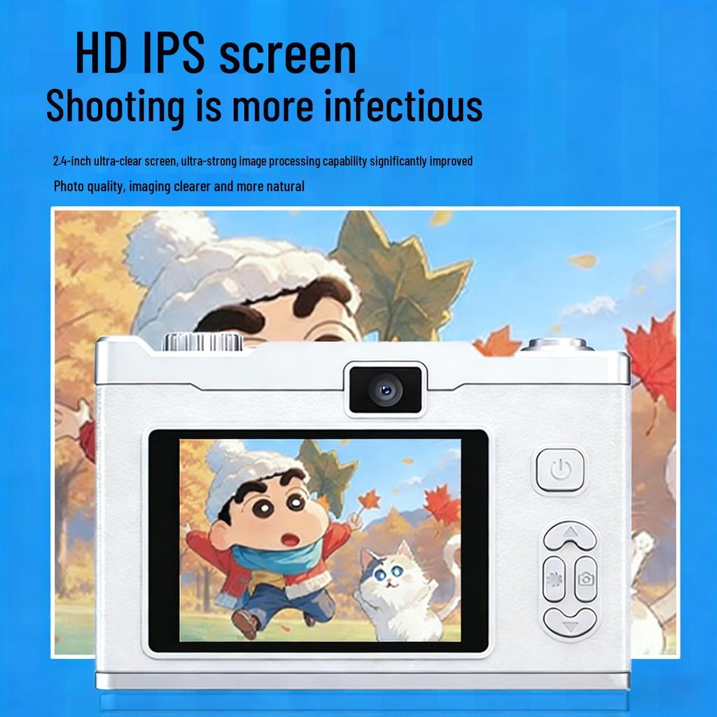 Crayon Shin-chan Retro Mini HD Cartoon Mirrorless Camera for Students