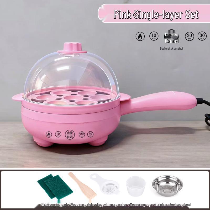 Canxiang Non-Stick Electric Frying Pan: Poached Eggs, Dumplings, Pot Stickers & Breakfast Cooker