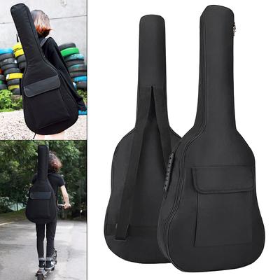 Husă pentru chitară Waterpoof de 36 inch Geantă de transport Bretele duble Tampă din material Oxford 5 mm Bumbac moale îngroșat
