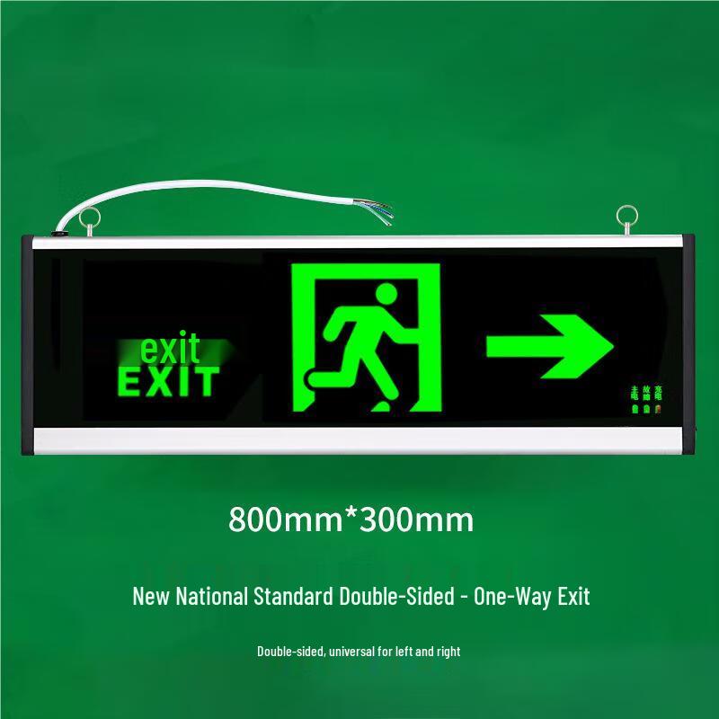 Linpan Large Double-Sided Emergency Evacuation Sign Light
