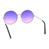 SA106 Classic Oversized Joplin Style Hippie Round Circle Lens One Pink Women's Sunglasses, Size, Gold, Purple,