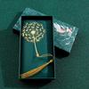 Top Quality Chinese Style Handmade Book Mark Golden Rose Lotus Flower Bookmarks Reading Marker for Book Lover Gifts for Friend