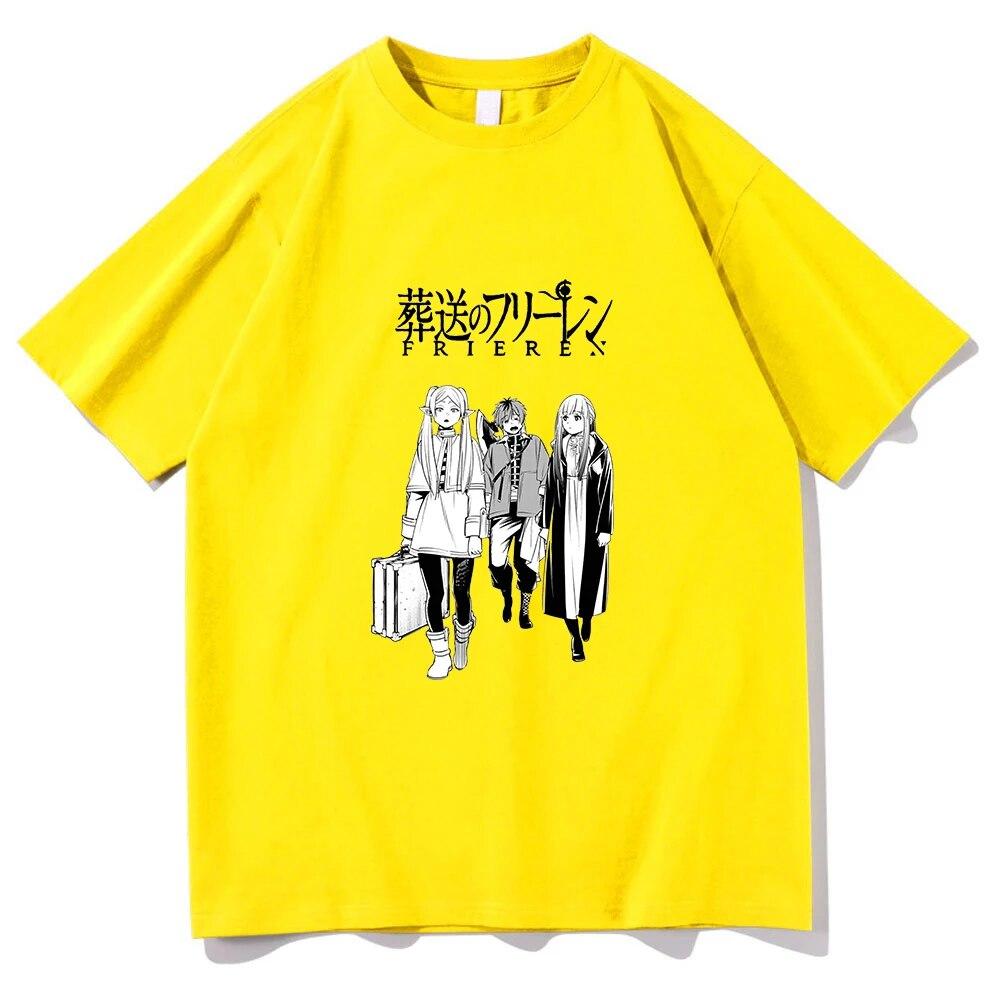 Tričko Frieren Beyond Journey's End Unisex Estetické Retro Anime Sousou No Frieren Tričko Unisex Unisexga Vintage Bavlna Trička Unisex