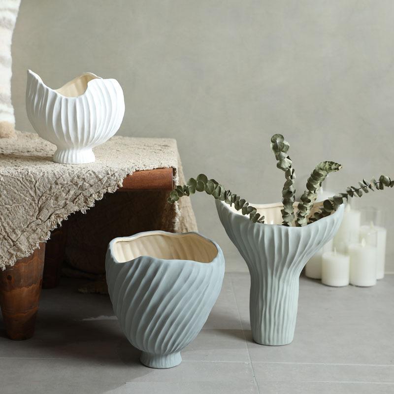 Handmade Large Ceramic Vase Modern Dried Flower Vase Home Decor Gift for Living Room Entryway