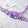 5 Flowers Wedding Flower Waistband Bridal Rhinestone Belt  Bridal Dress Accessories