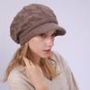 Fried Dough Twists Knit Hat Plush Thickened Warm Wool Hat Suitable for outdoor wind protection in autumn and winter