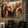 2D Warm Tone Boho Floral Backdrop, Photography Background for Engagement Parties & Autumn Themed Shoots