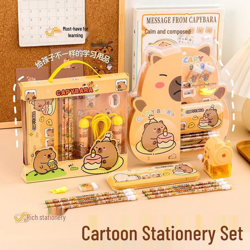Capybara Creative Stationery Set - Perfect Kindergarten & Primary School Gift