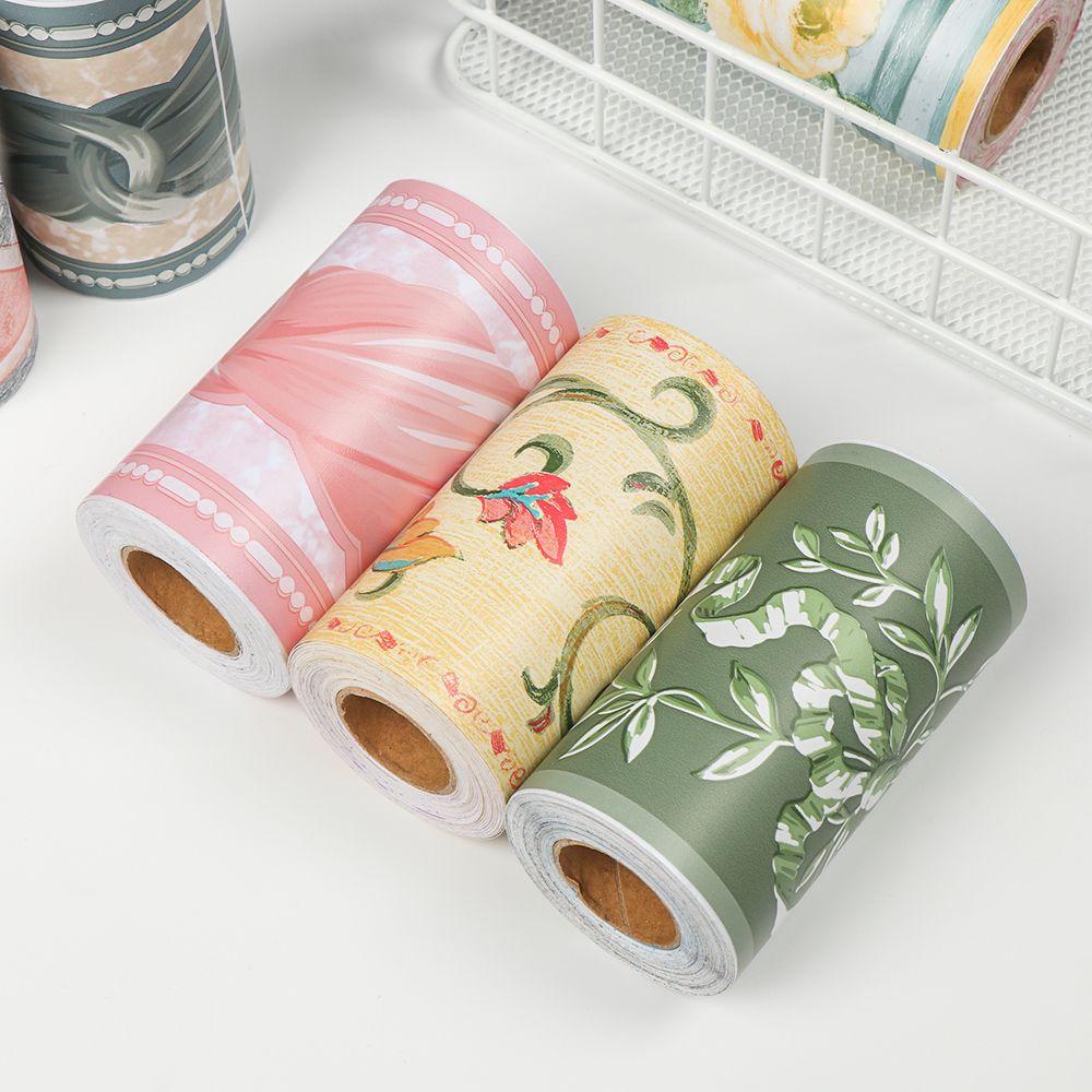 Self-adhesive Waterproof Waist Line Wallpaper Baseboard Wall Border Stickers Skirting Line