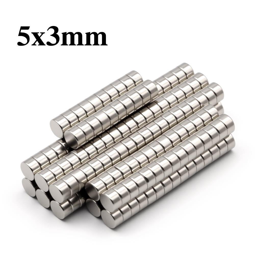 Block Powerful Neodymium Magnet N35 NdfeB Permanent Magnetic Imanes Round Super Strong Fridge Magnets DIY
