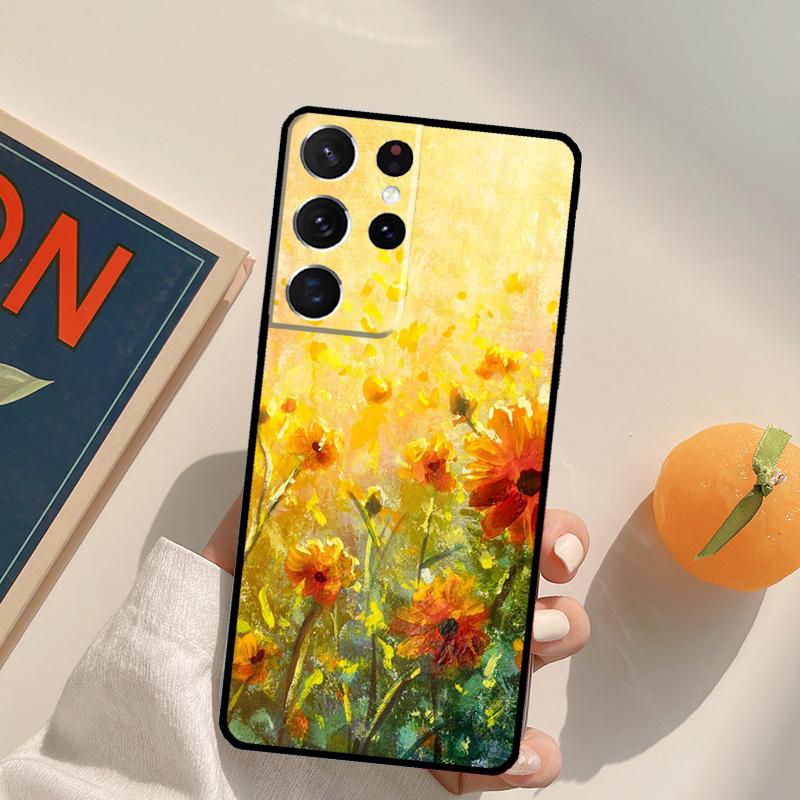 

Monet Oil Painting Phone Case For Samsung Galaxy S24 S25 Ultra S20 S21 S22 S23 Plus S9 S10 S25 FE Back Cover Galaxy S24