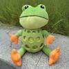 TPR Armor Plating Interactive Sound Toy Cartoon Frog Shape Dog Boredom Companion Toy  Home Use
