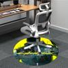 1pcCyberpunk Office Round Area Rug, Indoor Mat Suitable For Office, Under Office Chairs Bedroom Living Room Home Decor, Room Deco