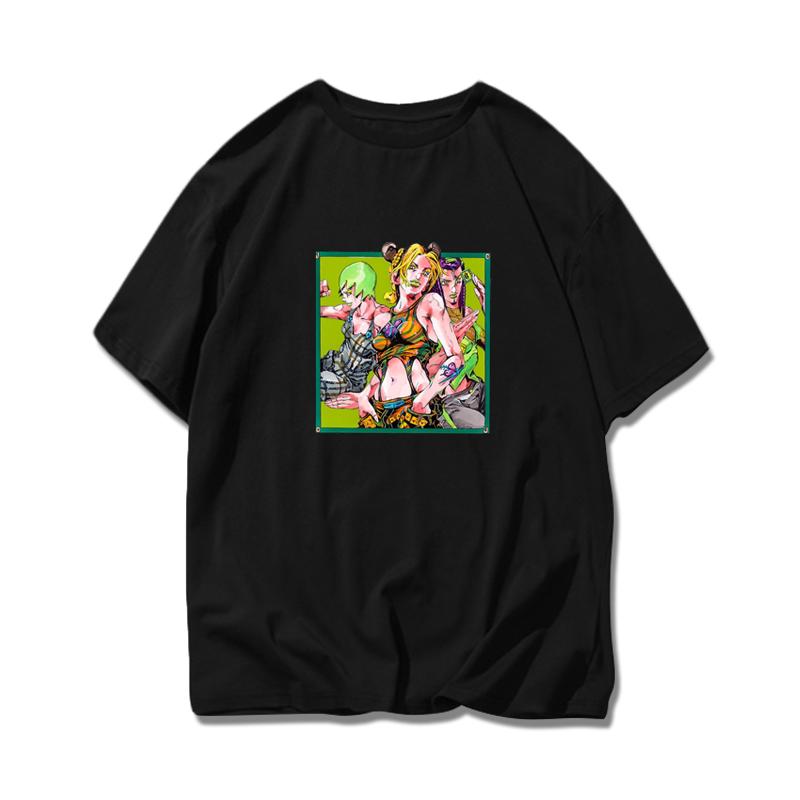 Jojo's Wonderful Adventure Empty Strip Xu Lun Stone Sea Sports Pure Cotton T-shirt Super Hot Men and Women Short-sleeved T-shirt