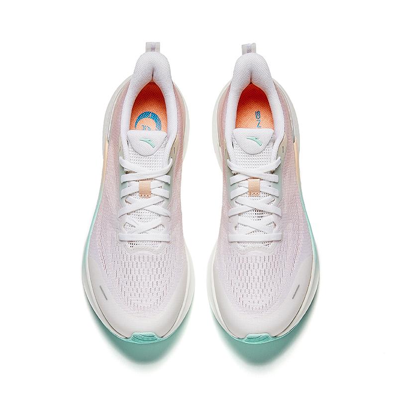 New Anta Anti Slip Wear Resistant Low Top Casual Running Shoes Women's White Pink 122525541-1