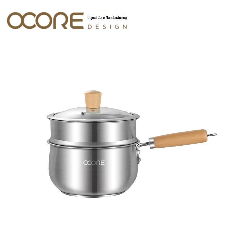 MIVI 304 Stainless Steel Double-Layer Milk Pot