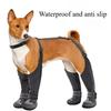 Waterproof Dog Boots Suspender Anti-Slip Walk Dog Shoes Outdoor Small Medium Universal Pet Boots Long with Strap Puppy Supplies
