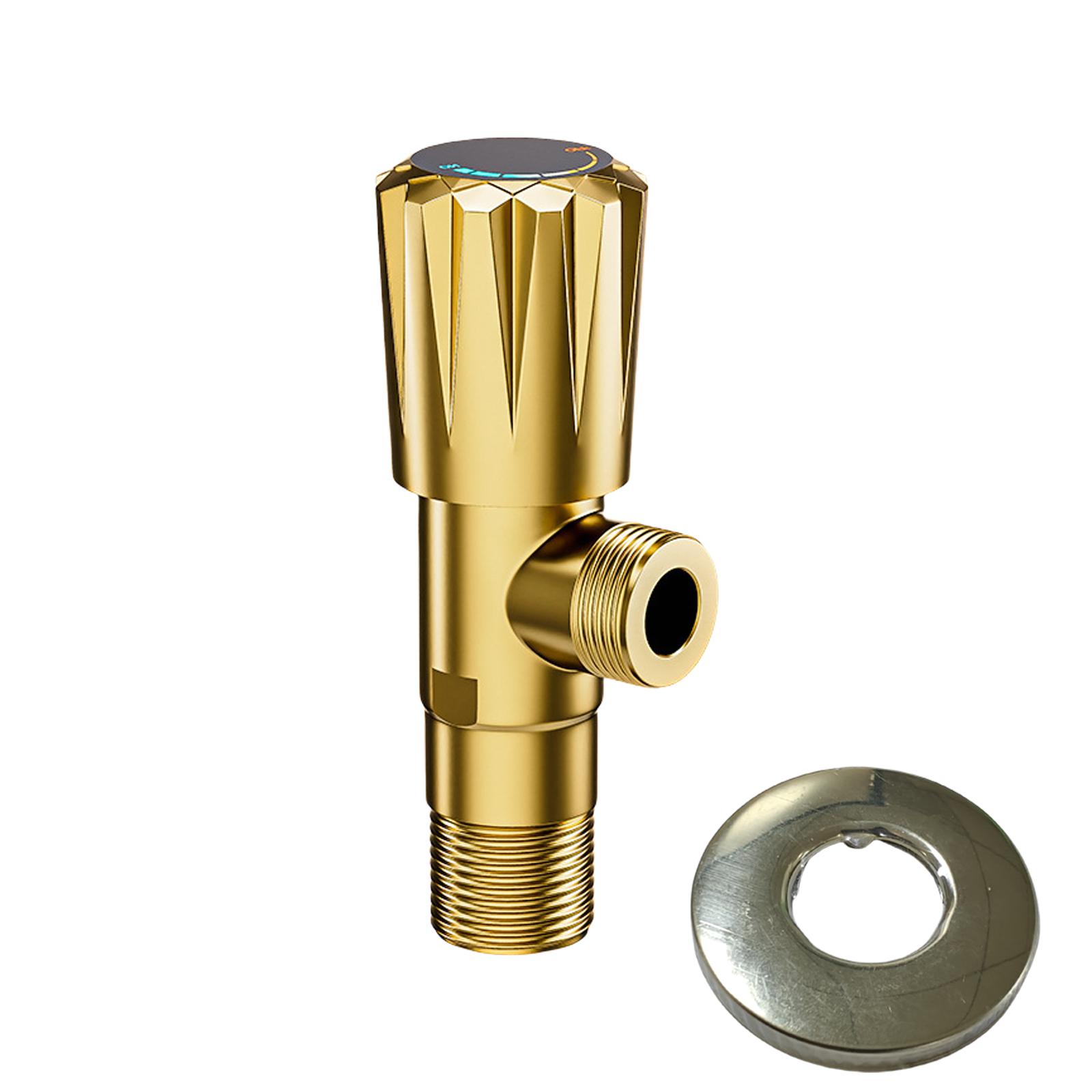 

Латунные шаровые краны 1/2 дюйма Универсальные клапаны контроля потока воды Запорные угловые краны для горячей/холодной воды