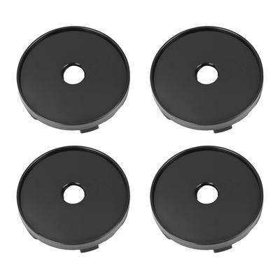 Wheel Center Cap, Hub Cap, Wheel Cap, 5 Clips, 2.4 Inches (60 Mm) Diameter, 4 Pieces, Black