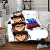 1pc Kuroko's Basketball Blanket with Custom Name, Gift, for Men and Women, Soft Blanket, Good for Sofa Bed Couch Travel, Lightweight Flannel Blanket