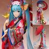 Hatsune Miku Cute Anime 30cm Figure Girl Floral Kimono Miku Model Desktop Ornament Collectible Statue Decor Surprise Toys Gift