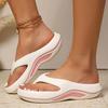Women's Summer Fashion EVA Flip Flops Comfort Thick Sole Non Slip Beach Slippers Woman Soft Sole Clip Toe Platform Sandals 2025