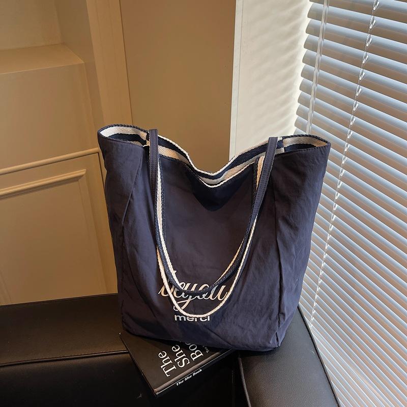 

Сумка женская холщовая в полоску с собакой таксой, новая модная повседневная сумка-тоут на весну и лето 2025 года, универсальная холщовая сумка большой вместимости синий