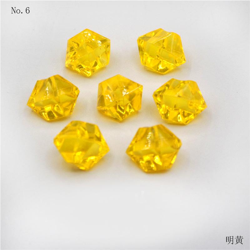 DIY 100PCS Plastic Gems Ice Grains Colorful Stones Jewels Acrylic Jewels Ice Counter Crystal Diamonds Crafts Beads Toy Children