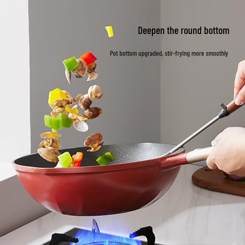 SUPOR Titanium Non-Stick Stir-Fry Wok