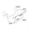 Balcony Hanging Floral Display, Rectangular Iron Holder, Minimalist SpaceSaving Design