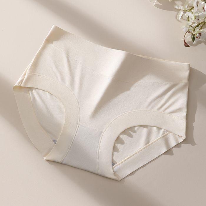 Ladies Spring and Autumn Sweet Pure Cotton 10A Antibacterial Comfortable Skin Friendly Waist Triangle Briefs