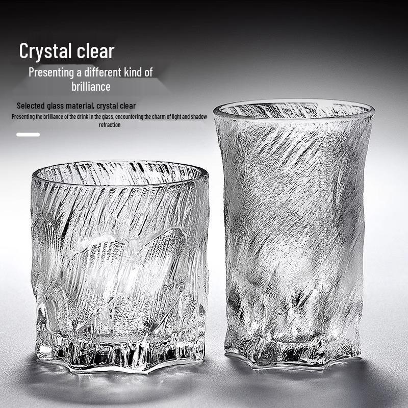 Mystic Ice Luxury Whiskey Glass - Creative Retro Rock Cup