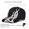 Men Flame Embroidered  Baseball Cap Outdoor Adjustable Sunscreen Leisure Hat Spring Autumn Travel Tourism Beach Vacation