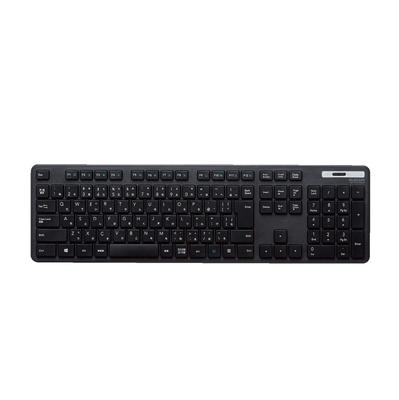 ELECOM Kabellose Tastatur Membran Dünn Volltastatur Ziffernblock Schwarz TK-FDM110TXBK