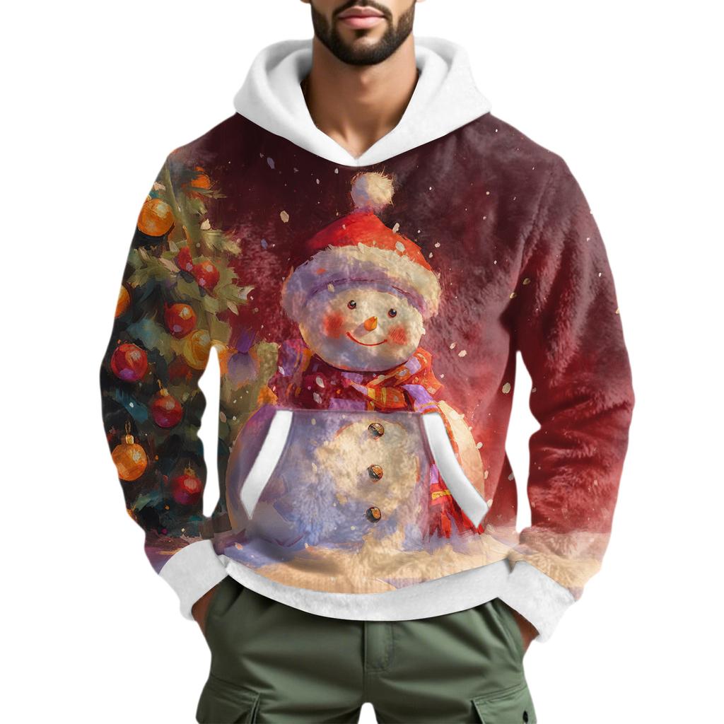 Men's  Leisure  Fashion  Half  Zipper  Hooded  Hood  Long  Sleeves  Hoodie