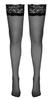 Cottelli LEGWEAR - Black Classic Stockings with High Lace 7