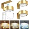 Brightown 2-Pack Picture Lights for Wall, Magnetic Art Display Picture Lights with Remote, 3 Lighting Modes Battery Operated Picture Light, Dimmable