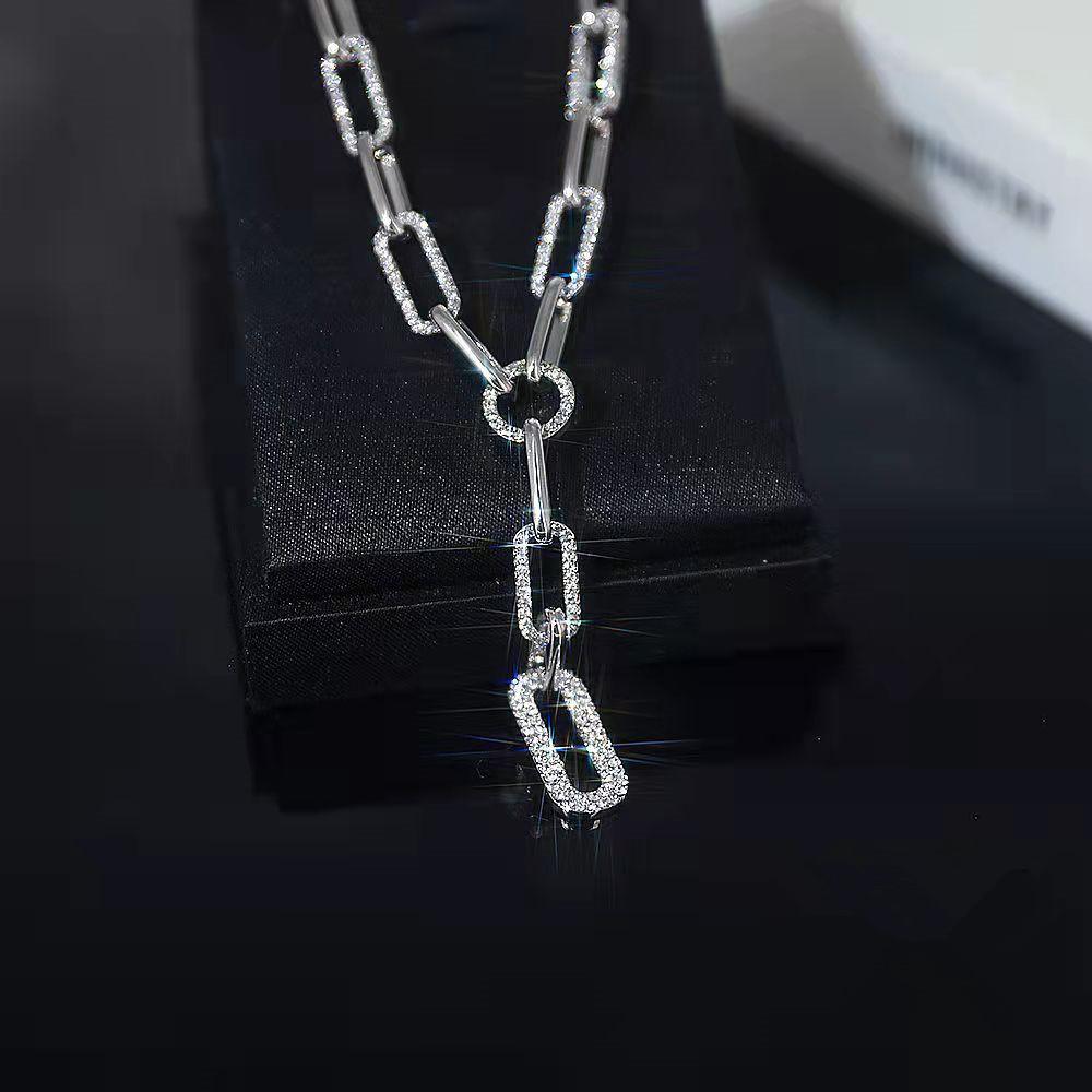 JMXD Metal Chain Necklace for Women Y2K Layering Necklace Minimalist Pendant Choker Statement Piece Hypoallergenic Daily Jewelry Gift
