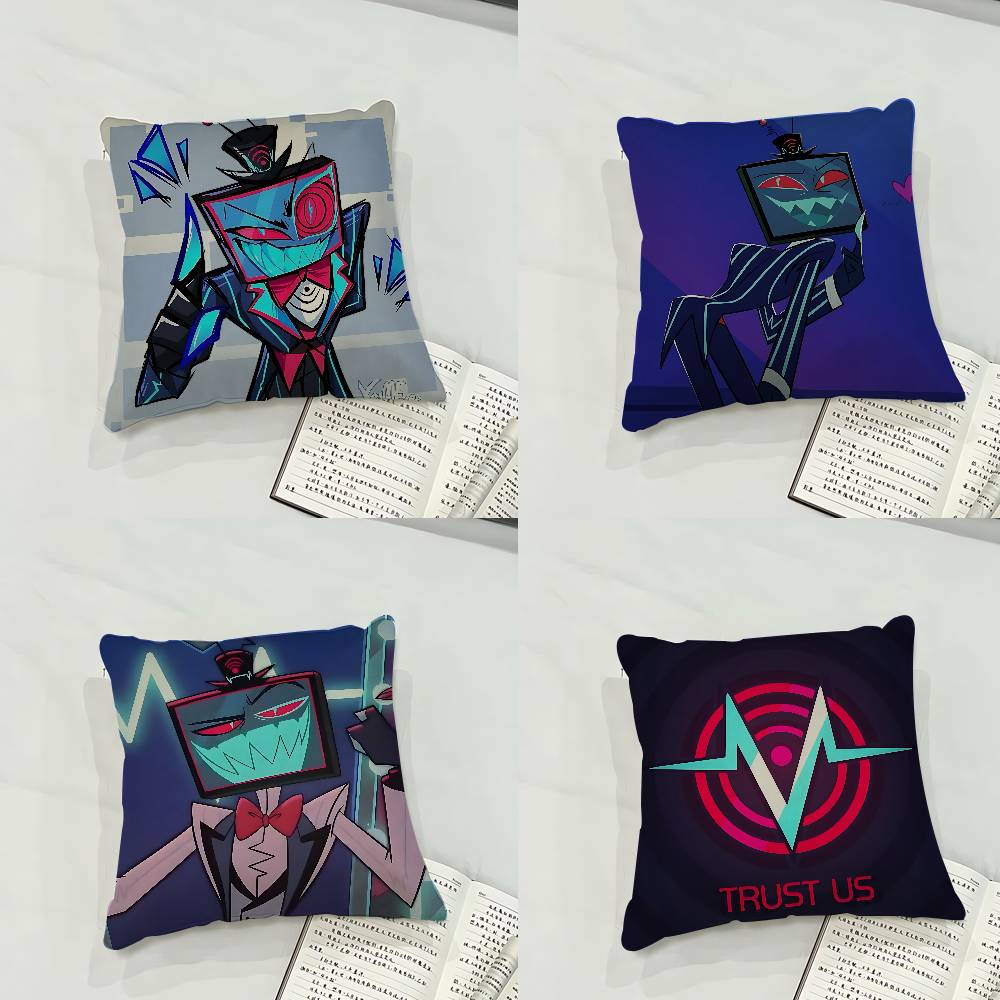 Hazbin Vox HHotelS Trust Us Case Plush Fabric Soft Pillowcase Double Sided Print Cushion Cover Household Gifts