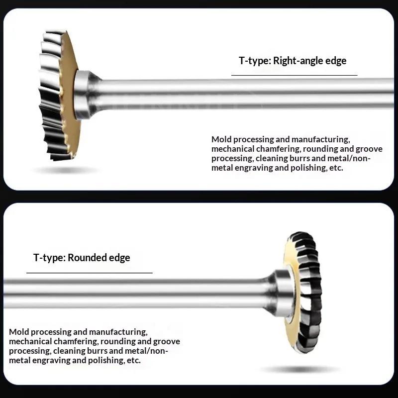 Carbide Rotary File Arc Metal Cutter Bit Tungsten Hard For Aluminum Stone Plastic Carving Engraving For Metalwork