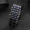 Fashionable Steel Band Couple Bracelet Watch LED Lighting Electronic Wristwatch (#1)