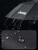 For Jeep Car Emblem Umbrella Folding Black Portable Parasol For Jeep Renegade Grand Cherokee Wrangler JK Gladiator Compass Pa