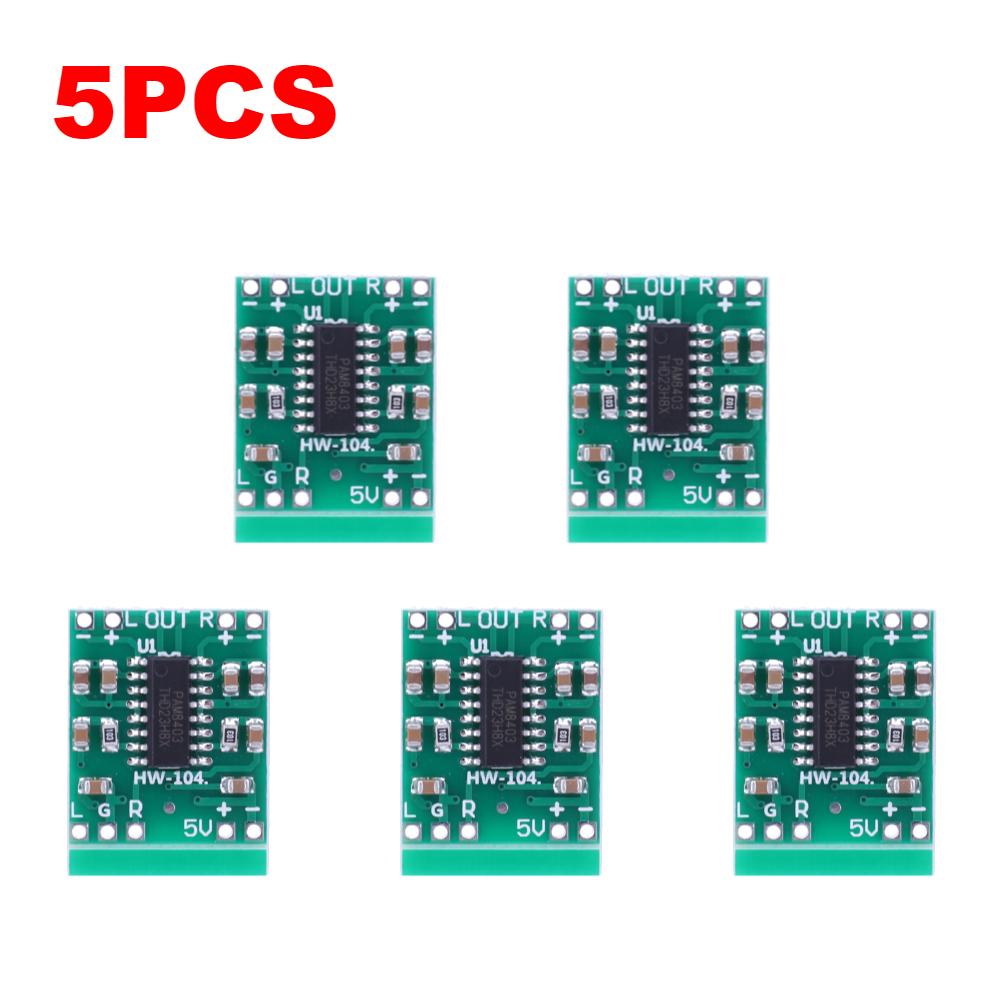 PAM8403 Module Audio Speaker Sound Amplifier Board Class D Super Mini Digital Amplifier Board DC2.5-5.5V Power Supply