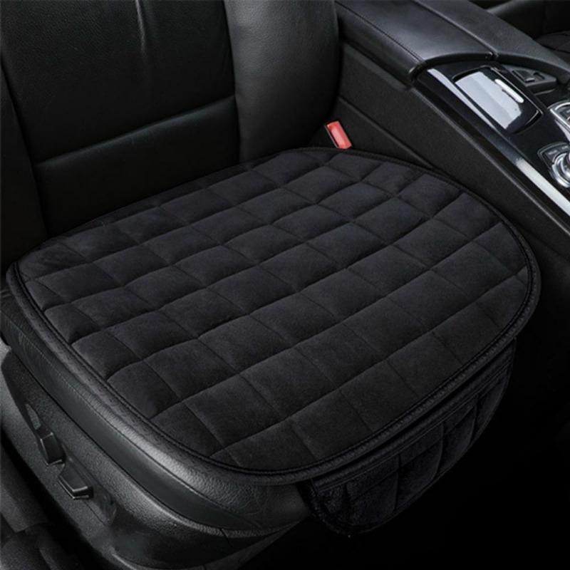 1PC Універсальний зимовий теплий чохол для автомобільного сидіння Подушка Протиковзкий передній стілець Сидіння Дихаюча прокладка Автокрісло Протектор Автомобільні чохли