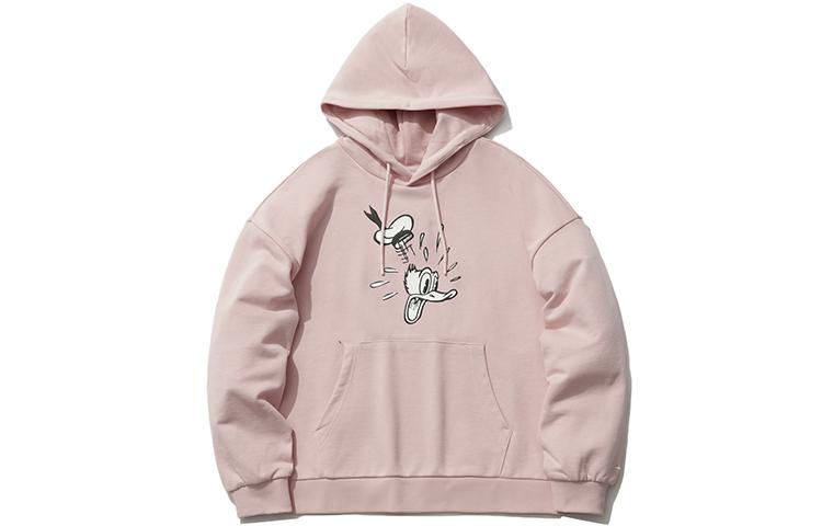 Li Ning X Disney Sweatshirts Women s Light Water Pink Hooded Moderate Regular AWDR492-4 XL