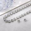 Personalized Niche Design Splicing Rhinestone Double-Layer Necklace Long Fringed French Neck Chain Women