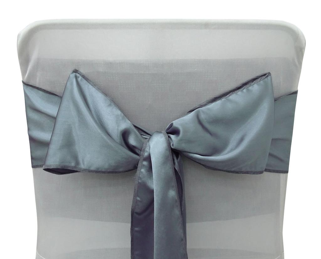 Darling Souvenir Pack Of 125 Satin Chair Sashes Bow Sash For Wedding & Events Supplies Party Decoration Chair Cover Sash - Colors