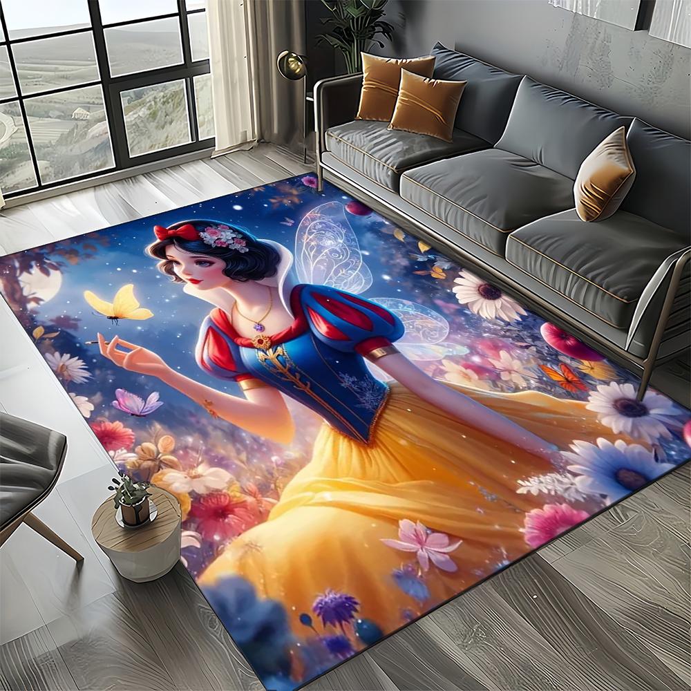 27 Style Snow White Princess Cartoon Girl Carpet Rug for Bedroom Living Room Home Sofa Decoration,kid Large Decor Floor Mat Gift
